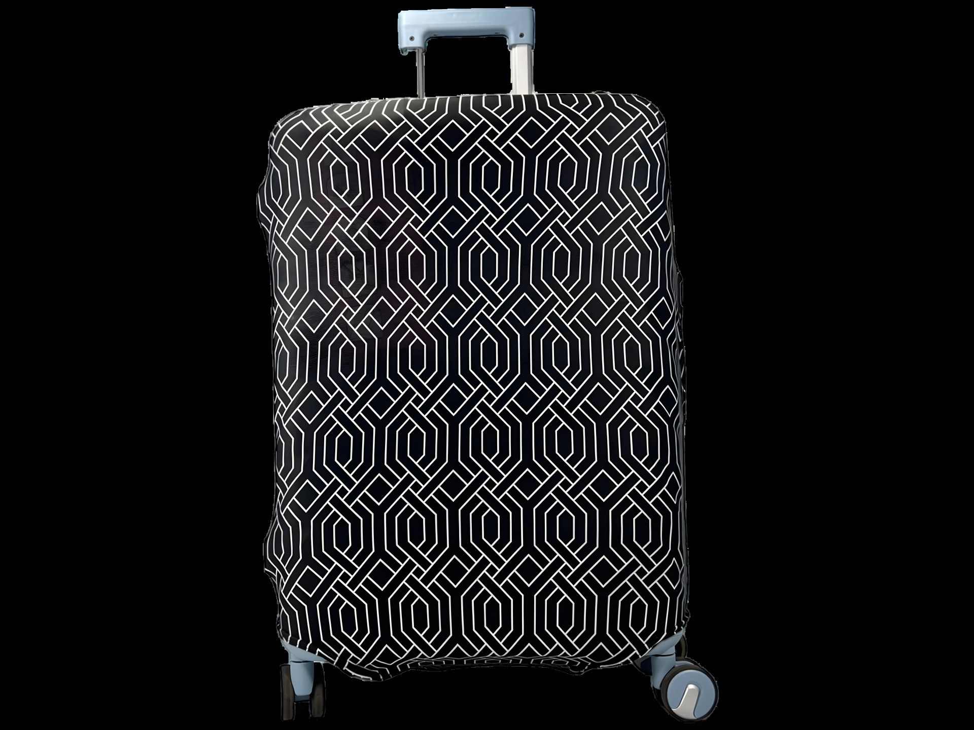 Чохол для валізи Aoleisi з фіксацією для кращої зчеплення на валізі 24-6 чорний Чохол для валізи Aoleisi з фіксацією для кращої зчеплення на валізі 24-6 чорний