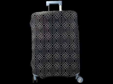 Чехол для чемодана Aoleisi с фиксатором для надежности 24-6 черный Чехол для чемодана Aoleisi с фиксатором для надежности 24-6 черный