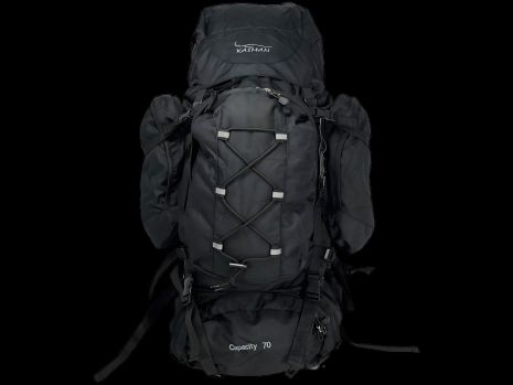 Туристический рюкзак с анатомической спинкой, объем 80 л, черного цвета Туристический рюкзак с анатомической спинкой, объем 80 л, черного цвета