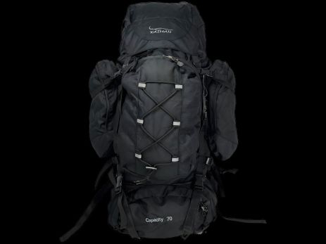 Туристический рюкзак с анатомической спинкой, объем 80 л, черного цвета Туристический рюкзак с анатомической спинкой, объем 80 л, черного цвета