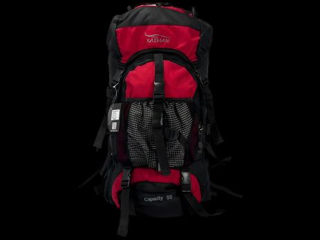 Рюкзак туристический с анатомической спинкой, 60 л, черно-красный Рюкзак туристический с анатомической спинкой, 60 л, черно-красный