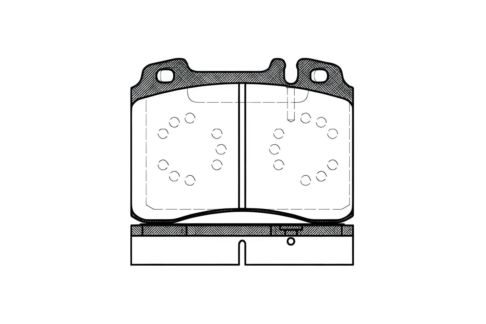 Комплект гальмівних колодок, дискове гальмо для MERCEDES-BENZ E-CLASS, REMSA (037920) Комплект гальмівних колодок, дискове гальмо для MERCEDES-BENZ E-CLASS, REMSA (037920)
