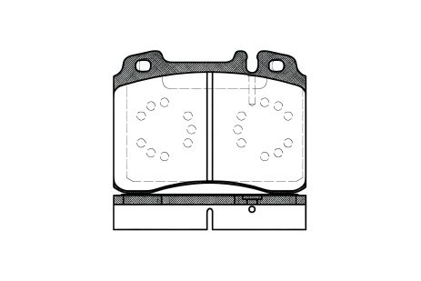 Комплект гальмівних колодок, дискове гальмо для MERCEDES-BENZ E-CLASS, REMSA (037920) Комплект гальмівних колодок, дискове гальмо для MERCEDES-BENZ E-CLASS, REMSA (037920)