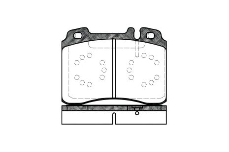 Комплект гальмівних колодок, дискове гальмо для MERCEDES-BENZ E-CLASS, REMSA (037920)