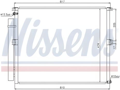 Конденсор радіатор кондиціонера TOYOTA FJ, NISSENS (940106) Конденсор радіатор кондиціонера TOYOTA FJ, NISSENS (940106)