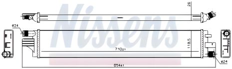 Радиатор охлаждения двигателя для NISSAN NV400 и OPEL MOVANO, NISSENS (630794) Радиатор охлаждения двигателя для NISSAN NV400 и OPEL MOVANO, NISSENS (630794)