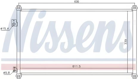 Конденсор кондиціонера для HONDA Civic від NISSENS