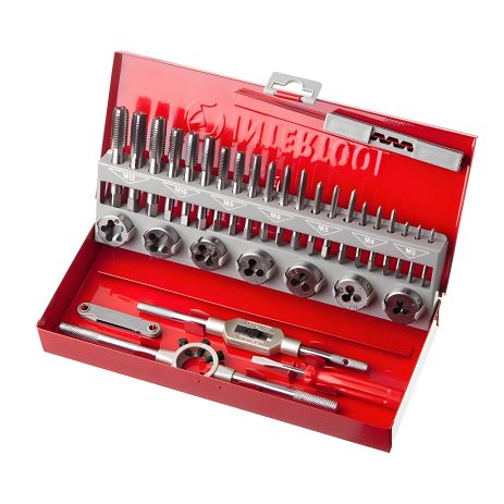 Набор плашек и метчиков, 32 шт., M3-M12 INTERTOOL SD-8032