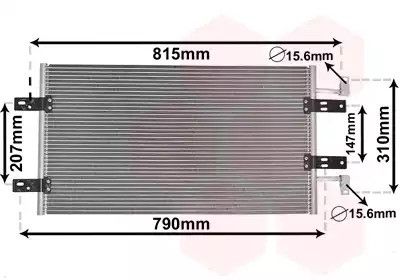 Радіатор, конденсор кондиціонера NISSAN PRIMASTAR, OPEL VIVARO, Van Wezel (43005451)