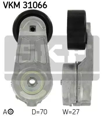 Натяжной ролик поликлинового ремня VW LT, SKF (VKM31066)