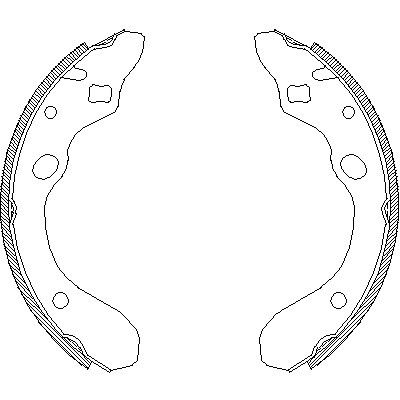 Комплект гальмівних колодок MAZDA 323, REMSA (414700)