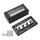 Распределительный блок с шиной Heavy Duty Bus Bar, 4 шпильки М8, для кабелей 48V DC, до 300A (черный)