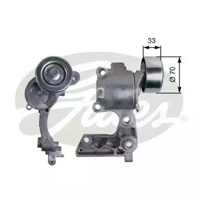 Натяжной ролик поликлинового ремня TOYOTA 4, GATES (T38411)