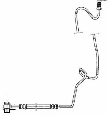 Шланг тормозной SEAT TOLEDO, VW GOLF, TRW (PHD942)