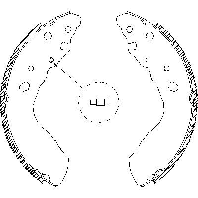 Комплект гальмівних колодок GEO TRACKER, SUZUKI VITARA, REMSA (403300)