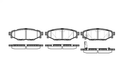 Комплект тормозных колодок, дисковый тормоз SUBARU FORESTER, REMSA (113601)