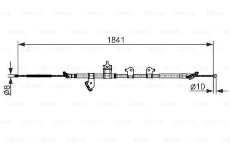 Toyota Rav 4, Bosch Manual Brake Cable (1987482568)