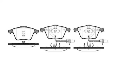 Комплект тормозных колодок, дисковый тормоз AUDI ALLROAD, REMSA (096402)