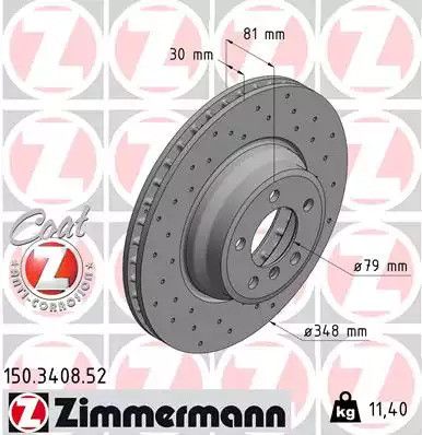 BRAKE BMW 7, Zimmermann (150340852)