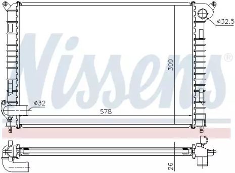 Mini Mini, Nissens Engine Emoiling Radiator (69700a)