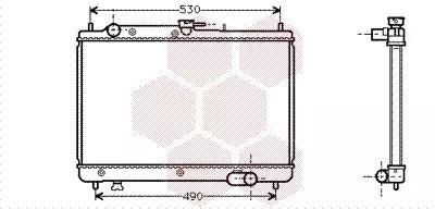 Радіатор охолодження двигуна MAZDA 323, Van Wezel (27002066)