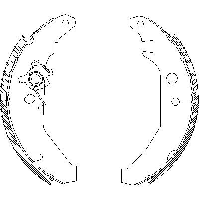 Ford Fiesta, гальмівні колодки REMSA (418500)