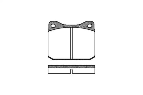 Комплект тормозных колодок, дисковый тормоз VW LT, REMSA (001000)