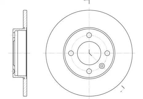 Диск тормозной SEAT CORDOBA, AUDI 100, REMSA (608600)