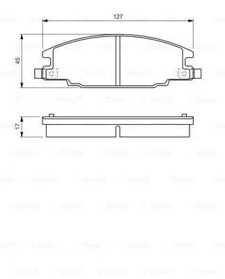 Гальмівні колодки, Isuzu Trooper, Opel Frontera, Bosch (0986460960)