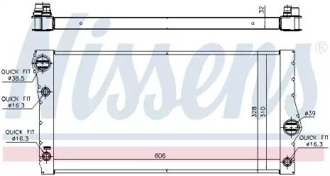 Радиатор охлаждения двигателя BMW 5, NISSENS (60775)