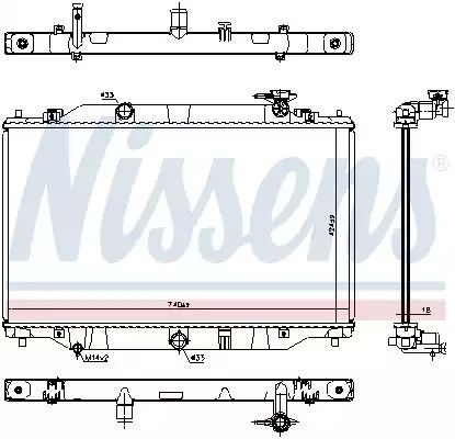 Радиатор охлаждения двигателя MAZDA CX-5, NISSENS (606698)