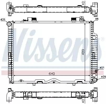 Mercedes-Benz E-Class, Nissens (62611A) радіатор охолодження двигуна