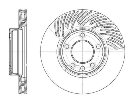 Диск тормозной VW TOUAREG, PORSCHE CAYENNE, REMSA (677311)