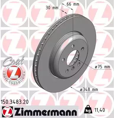 BRAKE BMW 6, Zimmermann (150348320)