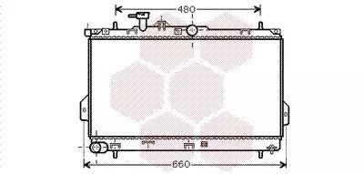 Радіатор охолодження двигуна HYUNDAI MATRIX, Van Wezel (82002097)