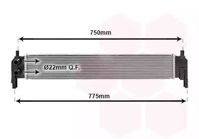 Радіатор охолодження двигуна SEAT ATECA, SKODA OCTAVIA, Van Wezel (58012703)