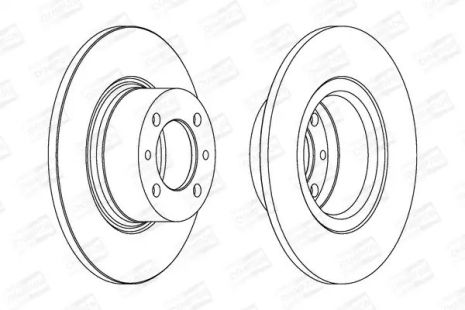 Диск гальмівний LADA TOSCANA, CHAMPION (561074CH)