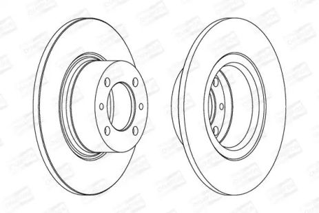 Диск тормозной LADA TOSCANA, CHAMPION (561074CH)