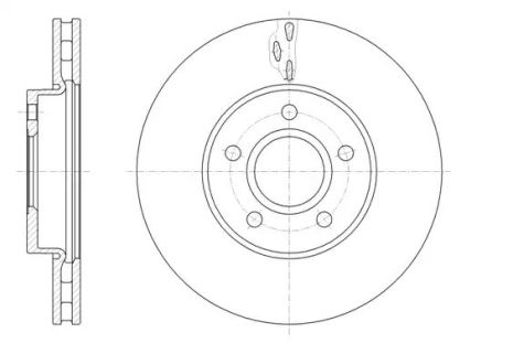 Диск гальмівний FORD (CHANGAN), VOLVO C30, REMSA (6156010)