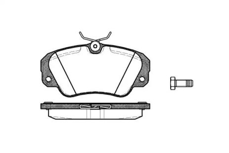 Набір гальмівних майданчиків, сенатор Opel, Opel Omega, REMSA (038200)