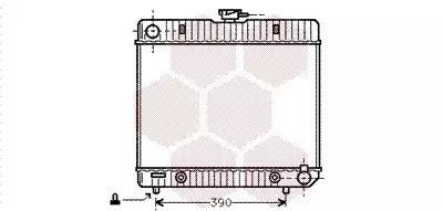 Радиатор охлаждения двигателя MERCEDES-BENZ СЕДАН, Van Wezel (30002043)