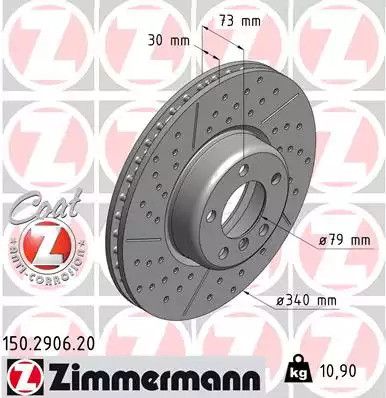 BRAKE BMW 2, Zimmermann (150290620)