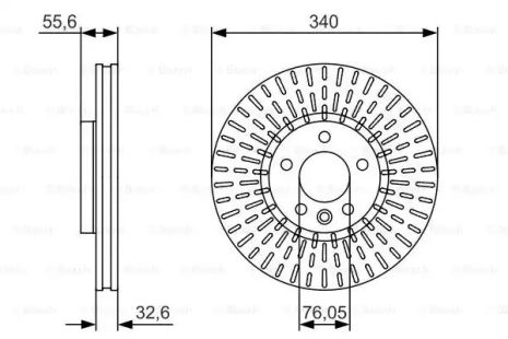 Brake VW Transporter, Bosch (0986479546)