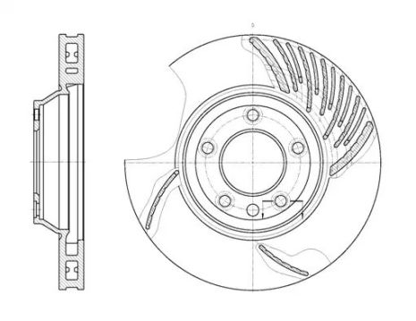 Диск тормозной AUDI Q7, VW TOUAREG, REMSA (676910)