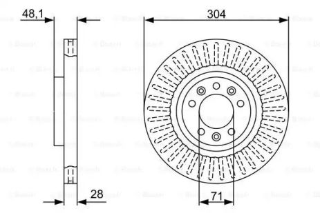 Brake DS DS, Opel Combo, Bosch (0986479A89)