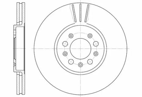 Диск тормозной SEAT TOLEDO, VW POLO, REMSA (654410)