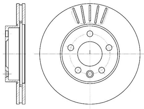 Brake VW Transporter, REMSA (655110)