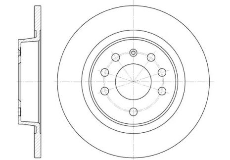 Диск гальмівний CADILLAC BLS, FIAT CROMA, REMSA (668800)