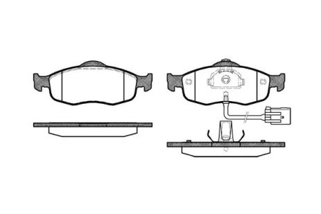 Набір гальмівних майданчиків, диск Brake Ford USA, REMSA (043202)