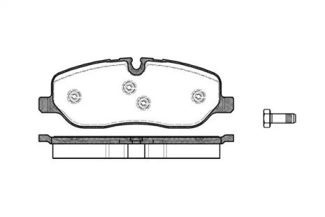 Набір гальмівних майданчиків, Disk Brake Land Rover, REMSA (115800)